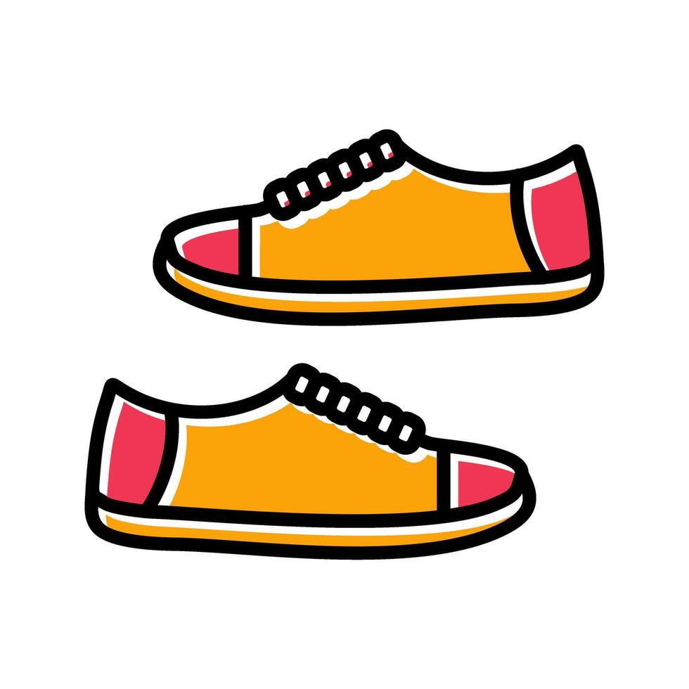 Toddler Shoes Icon Design vector