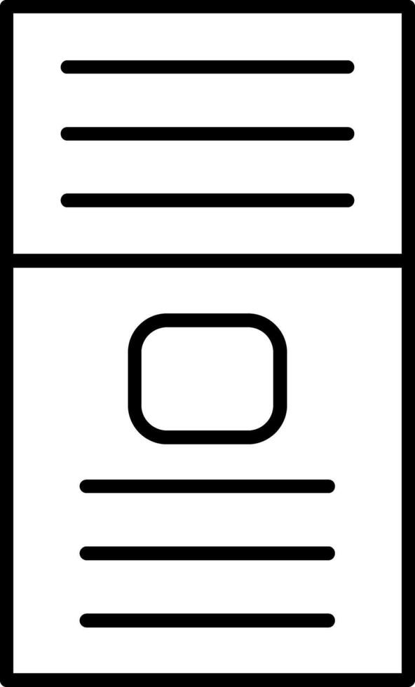 A black and white icon of a book vector