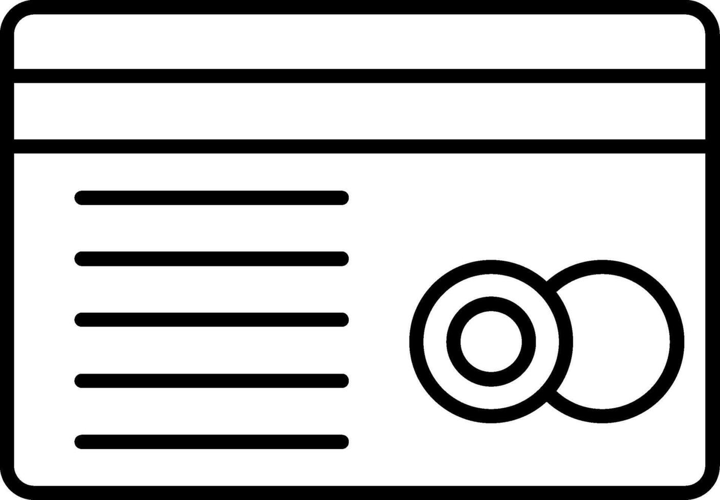Credit card icon vector