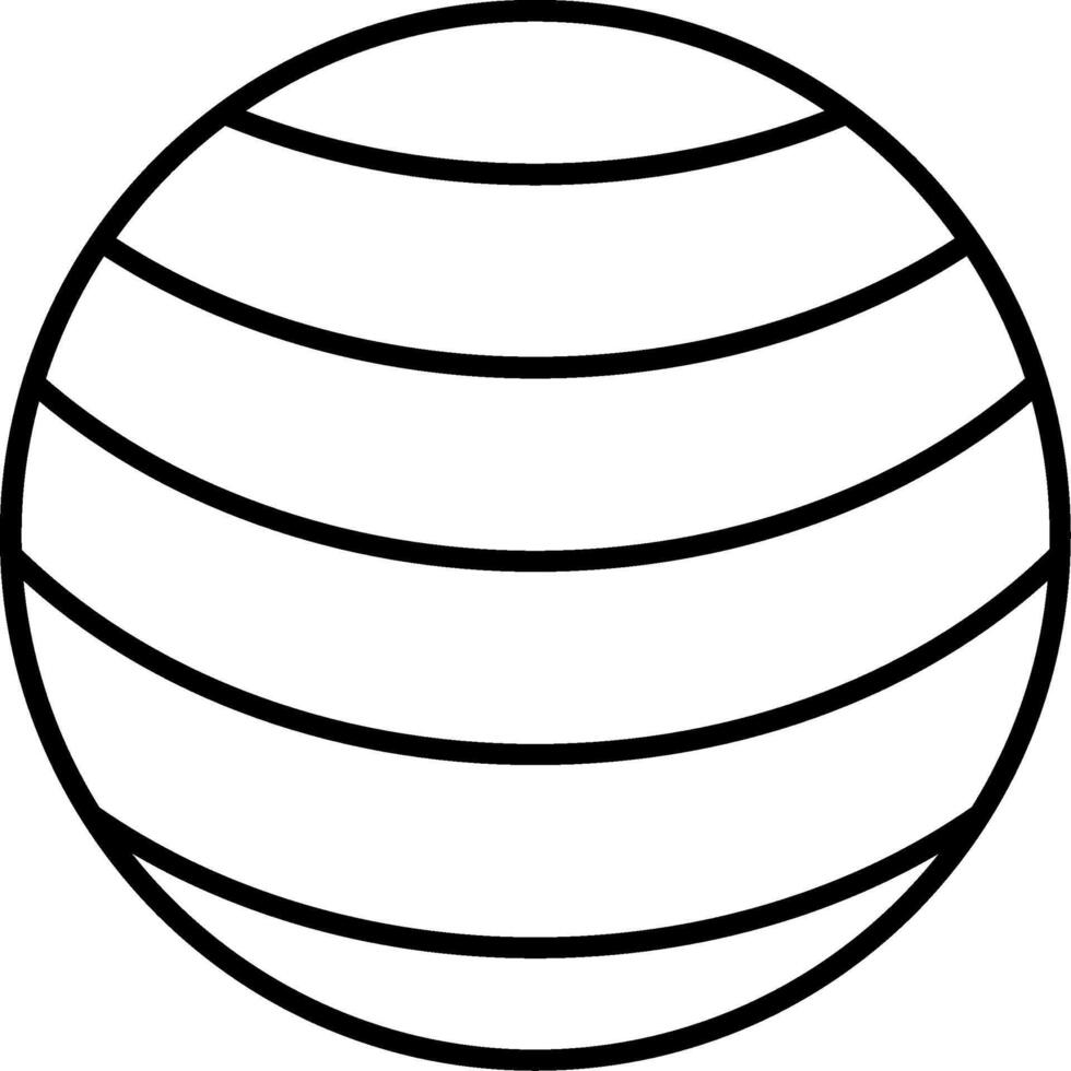 A black and white drawing of a ball vector
