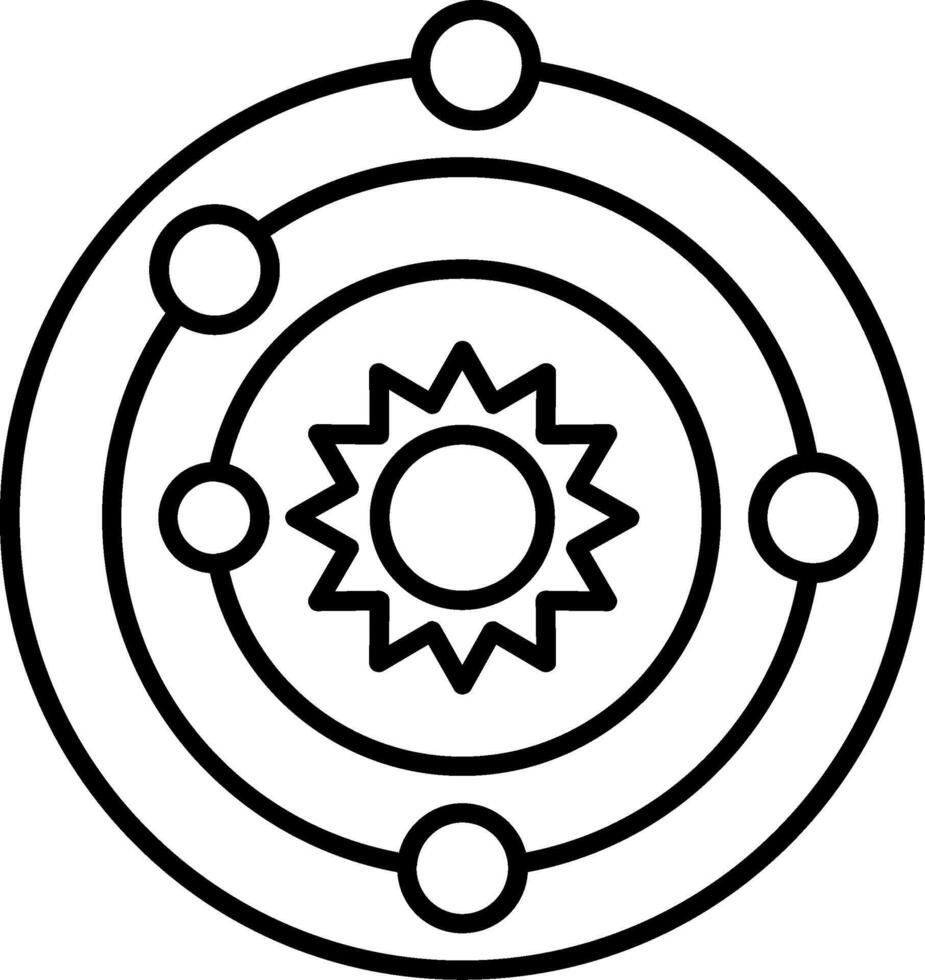 solar System Icon vector