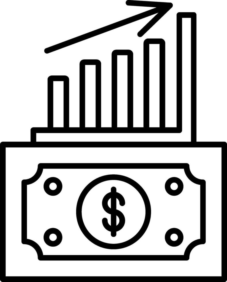 Money Growth Icon vector
