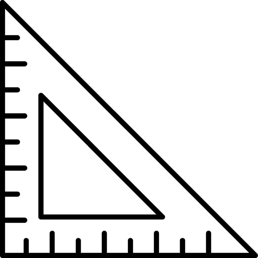 Square Ruler Icon vector