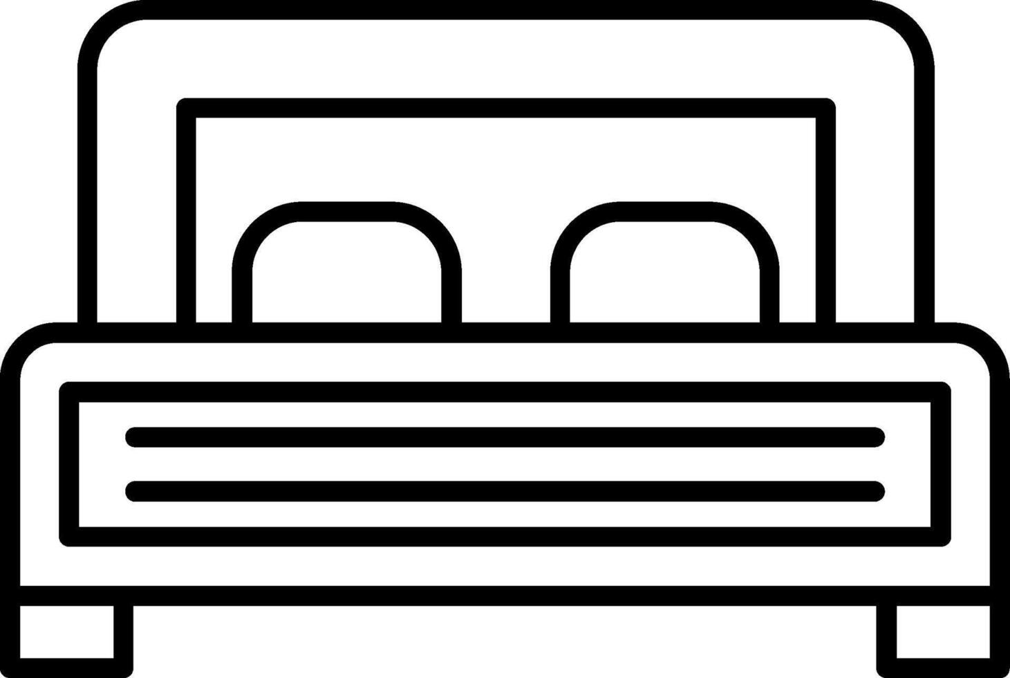 Bed Icon Design vector