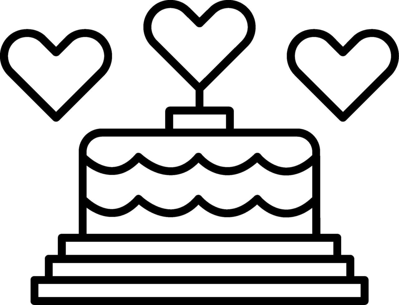 Cake Icon Design vector