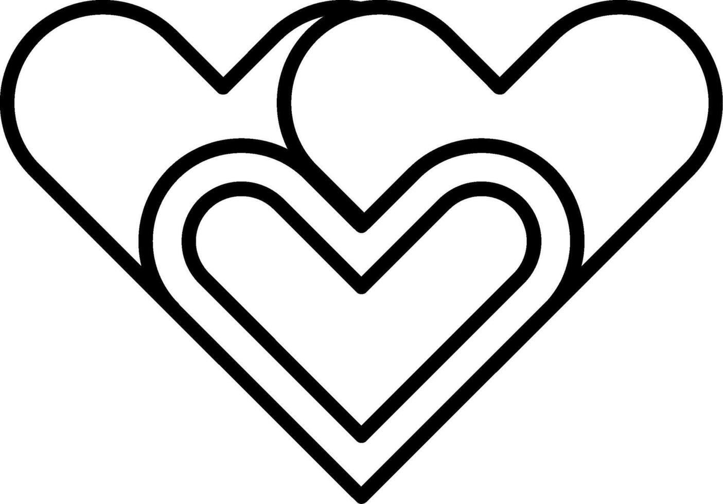 Hearts Icon Design vector