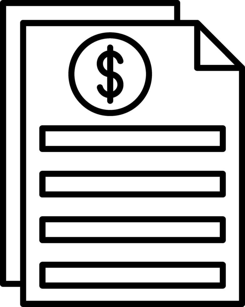 Bill Icon Design vector