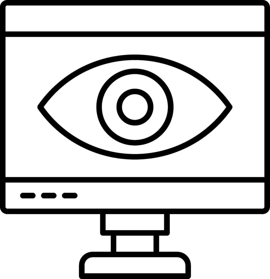 Monitor Icon Design vector