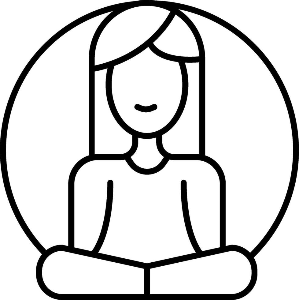 Meditation Icon Design vector