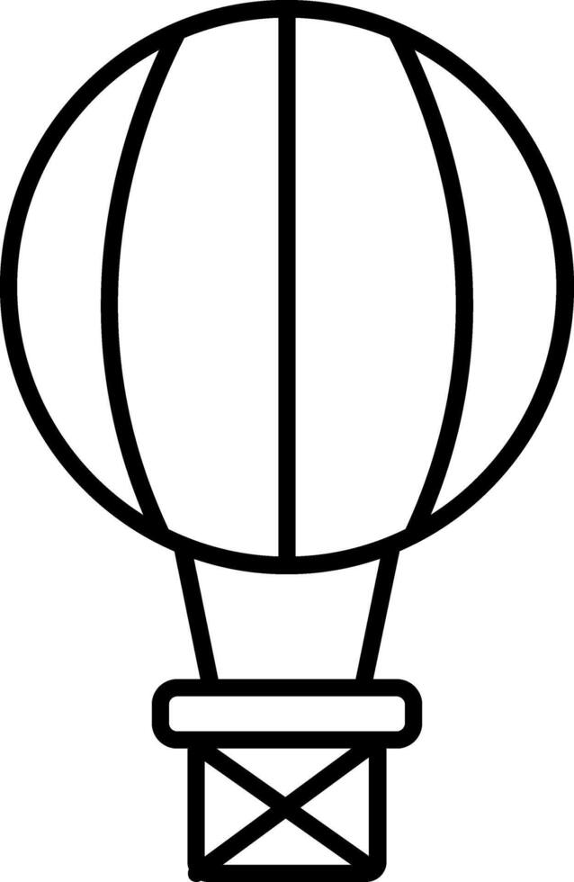 Hot Air Balloon Icon Design vector