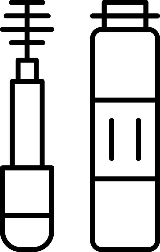 Eyelash Mascara Icon Design vector