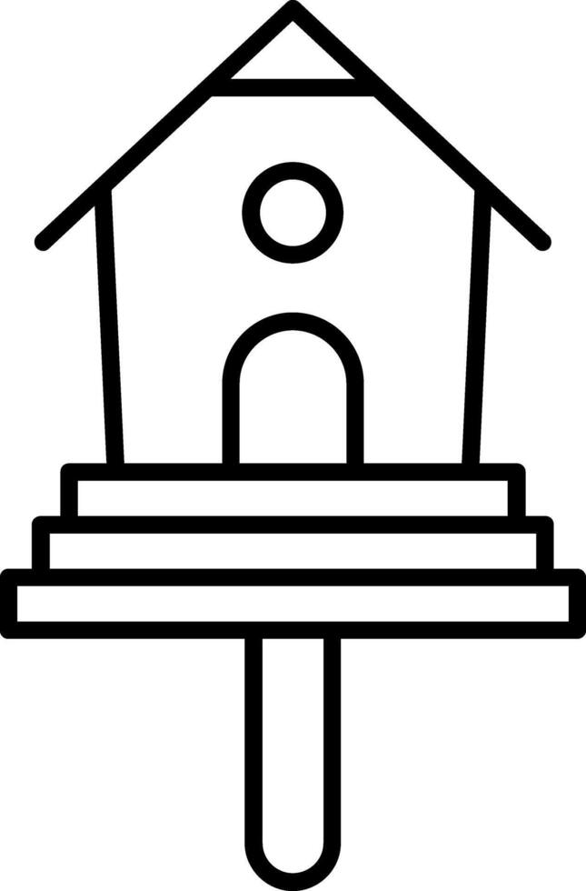 Bird House Icon Design vector