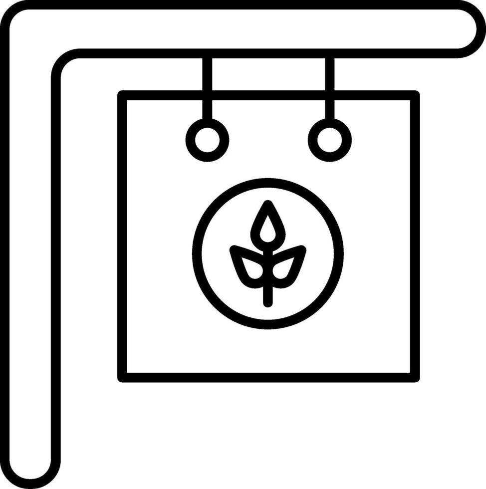 Signboard Icon Design vector
