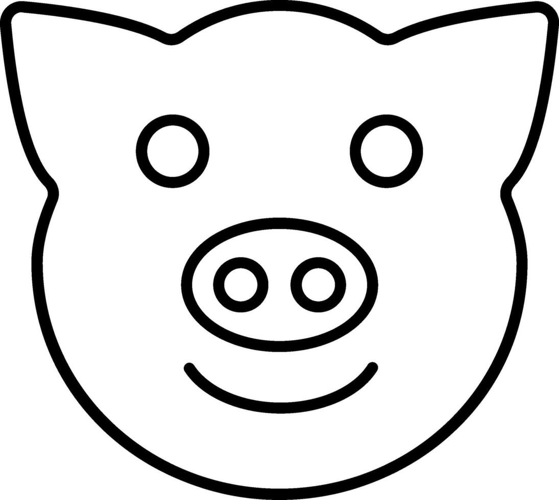 Pig Icon Design vector
