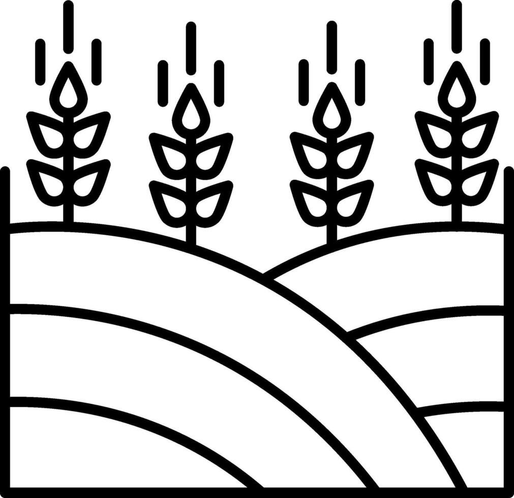 Field Icon Design vector