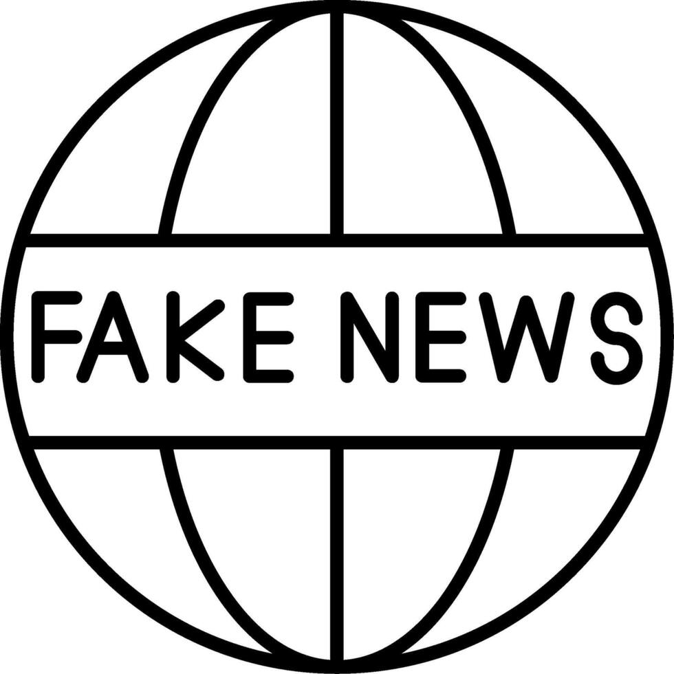 Fake News Icon vector