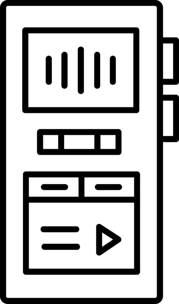 Recorder Icon Design vector