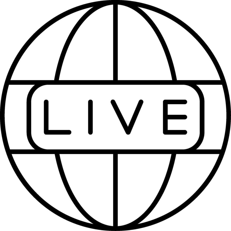 Live News Icon vector