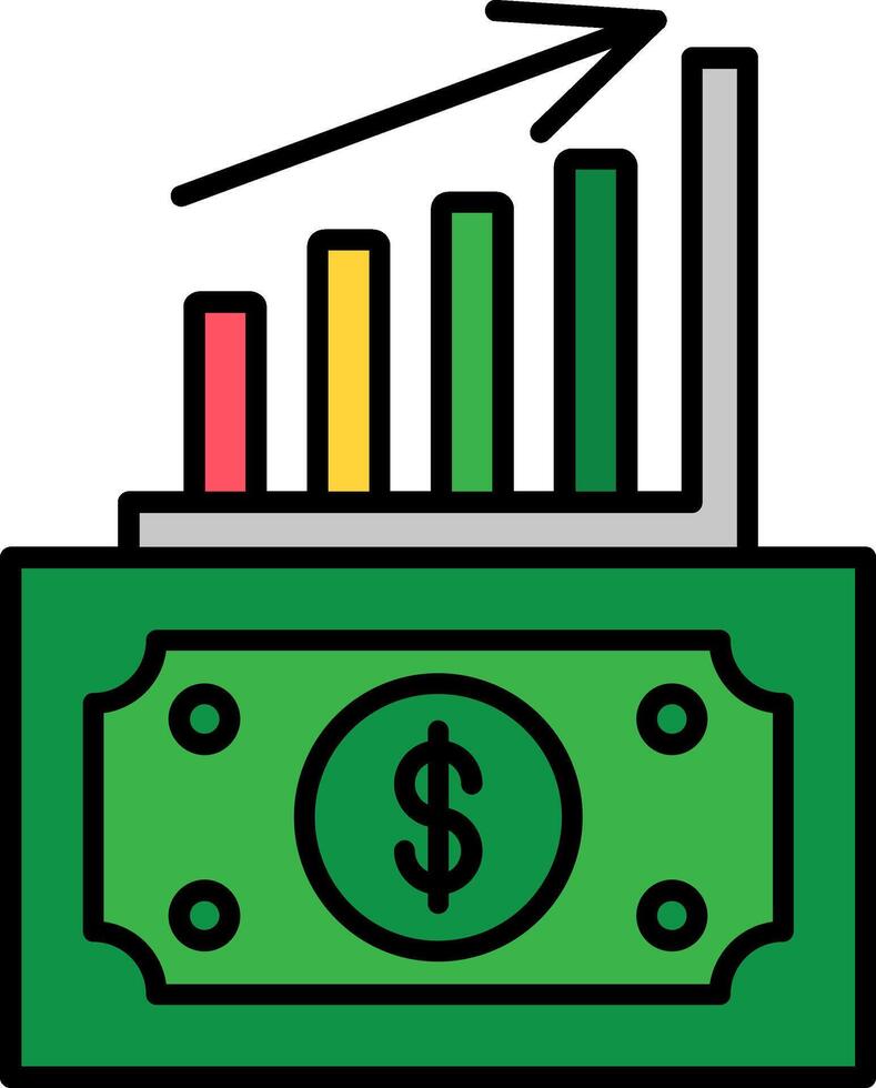 Money Growth Icon Design vector