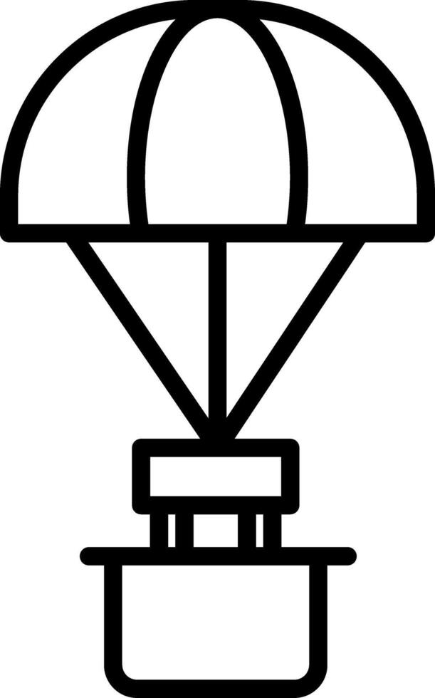 Parachute Icon Design vector