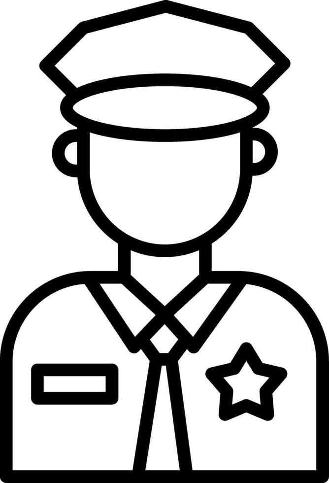 Officer Icon Design vector