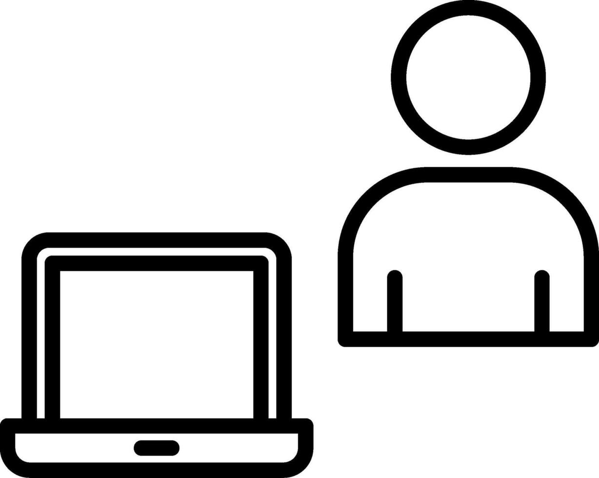 Work From Home Icon Design vector