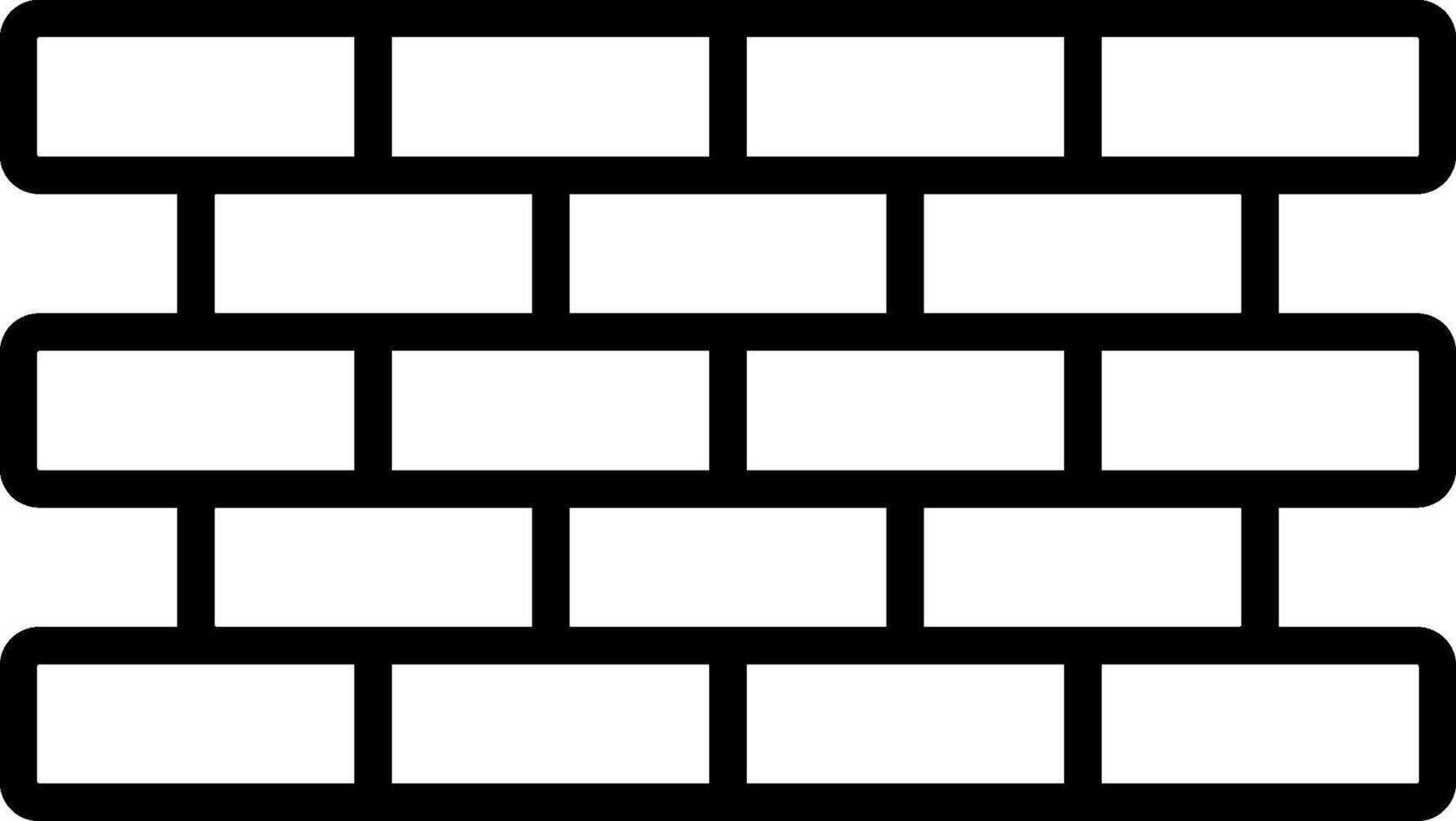 Brick Wall Icon Design vector
