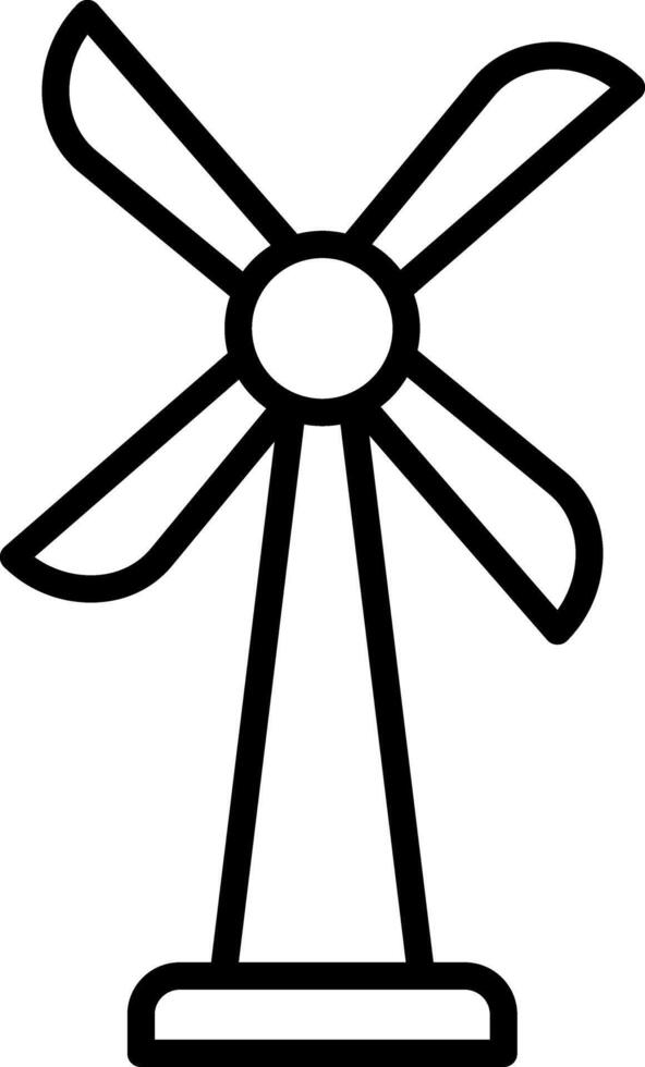 Wind Turbine Icon Design vector