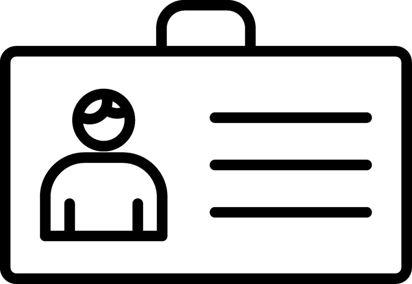 Id Card Icon Design vector