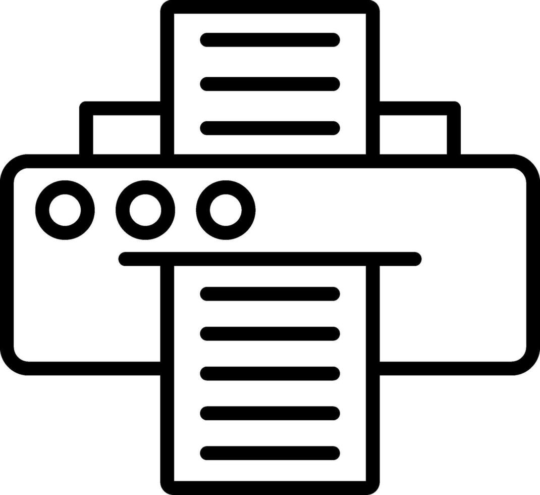 Printer Icon Design vector