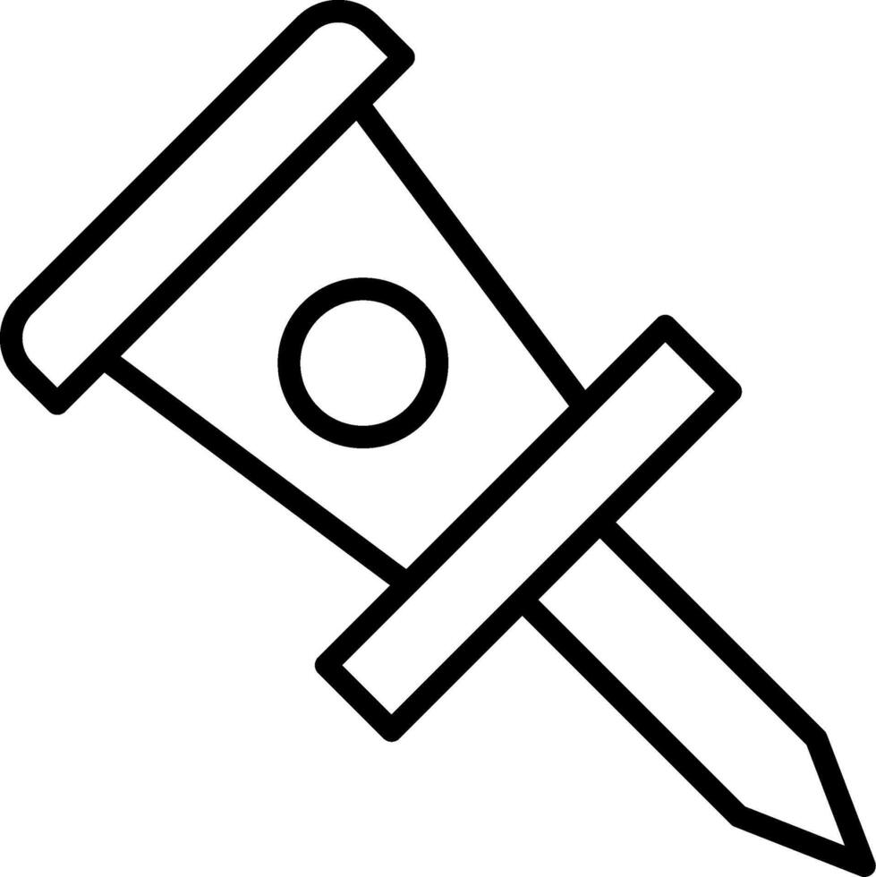 Pin Icon Design vector