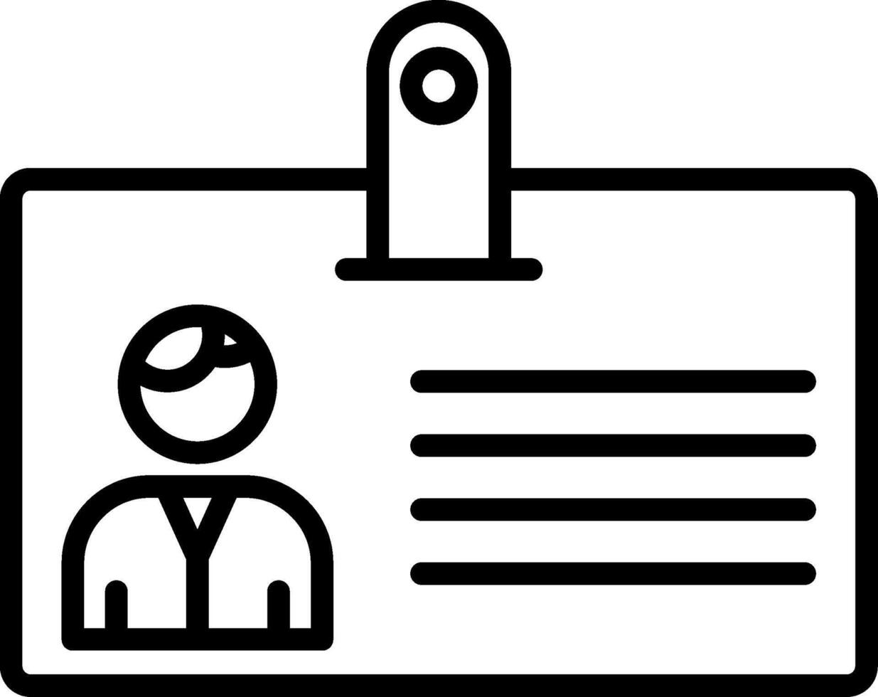 Identification Card Icon Design vector