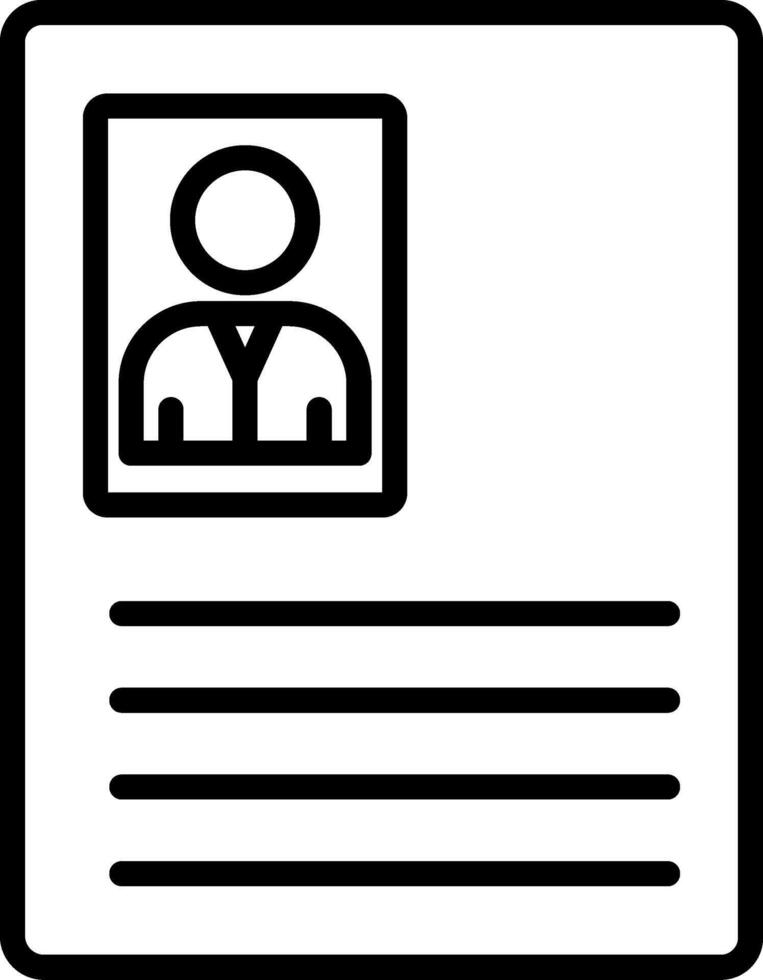 Curriculum Vitae Icon Design vector