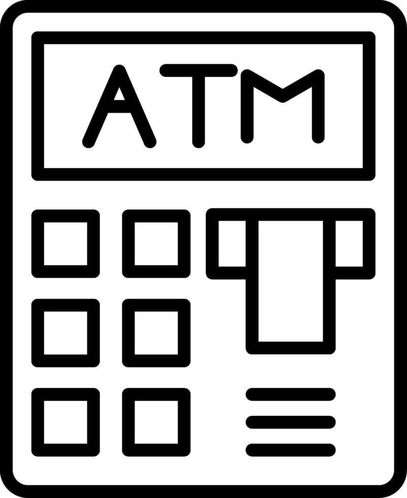 ATM Icon Design vector