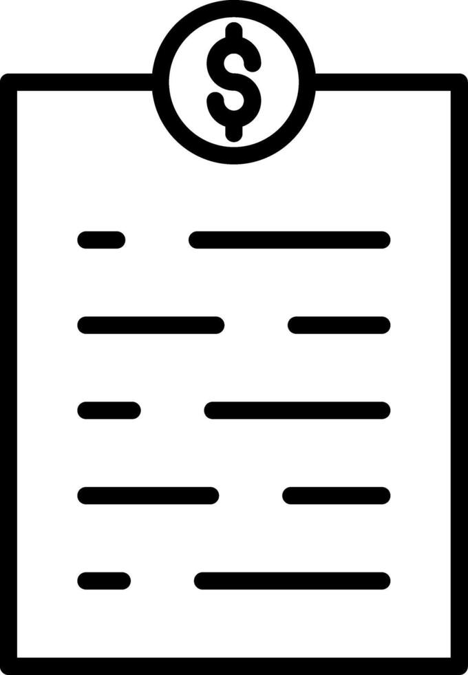 Invoice Icon Design vector