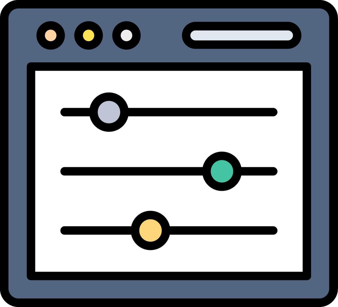 Adjust Icon Design vector