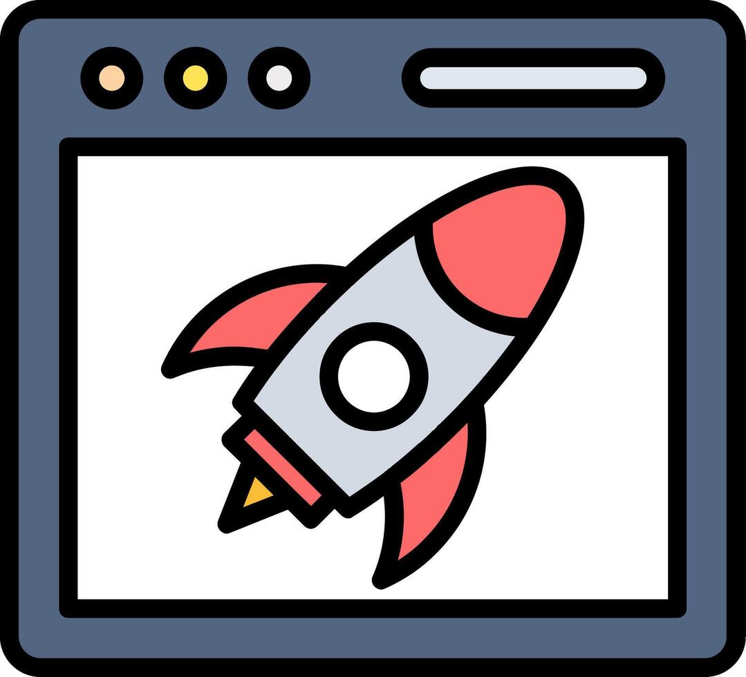 Launch Icon Design vector
