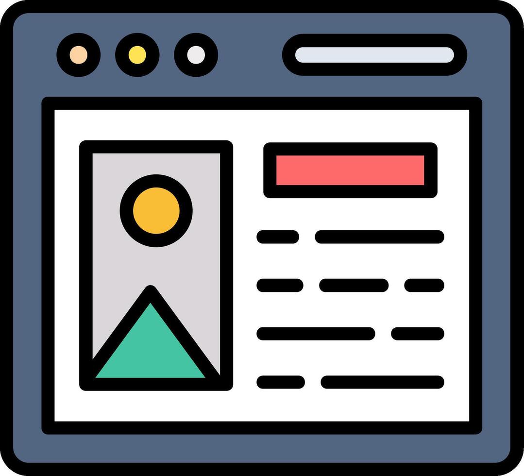 Content Icon Design vector