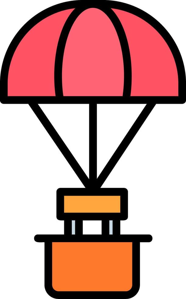 Parachute Icon Design vector