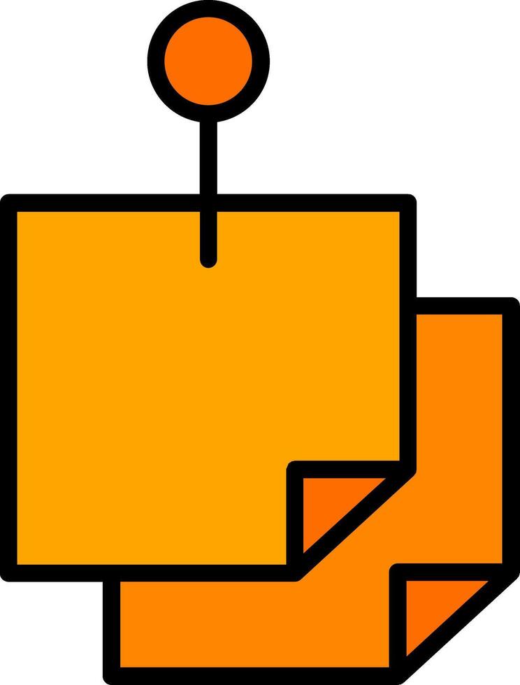 Sticky Notes Icon Design vector