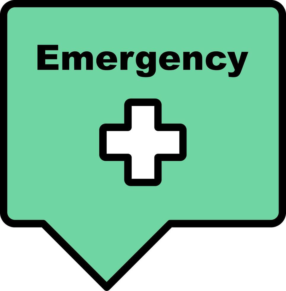 Emergency Sign Icon Design vector