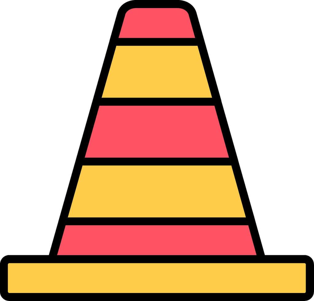 Traffic Cone Icon Design vector