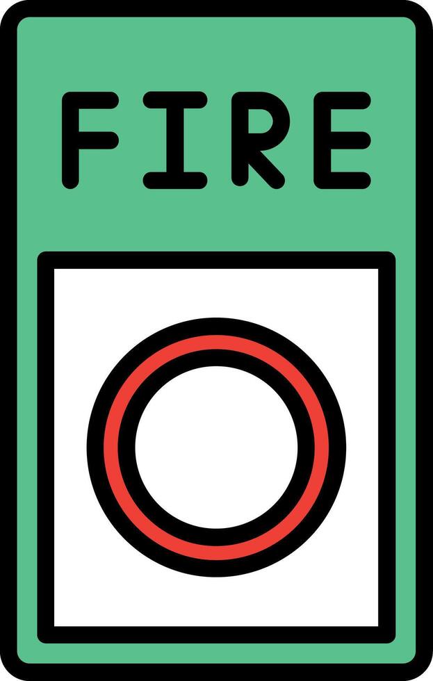Fire Button Icon Design vector