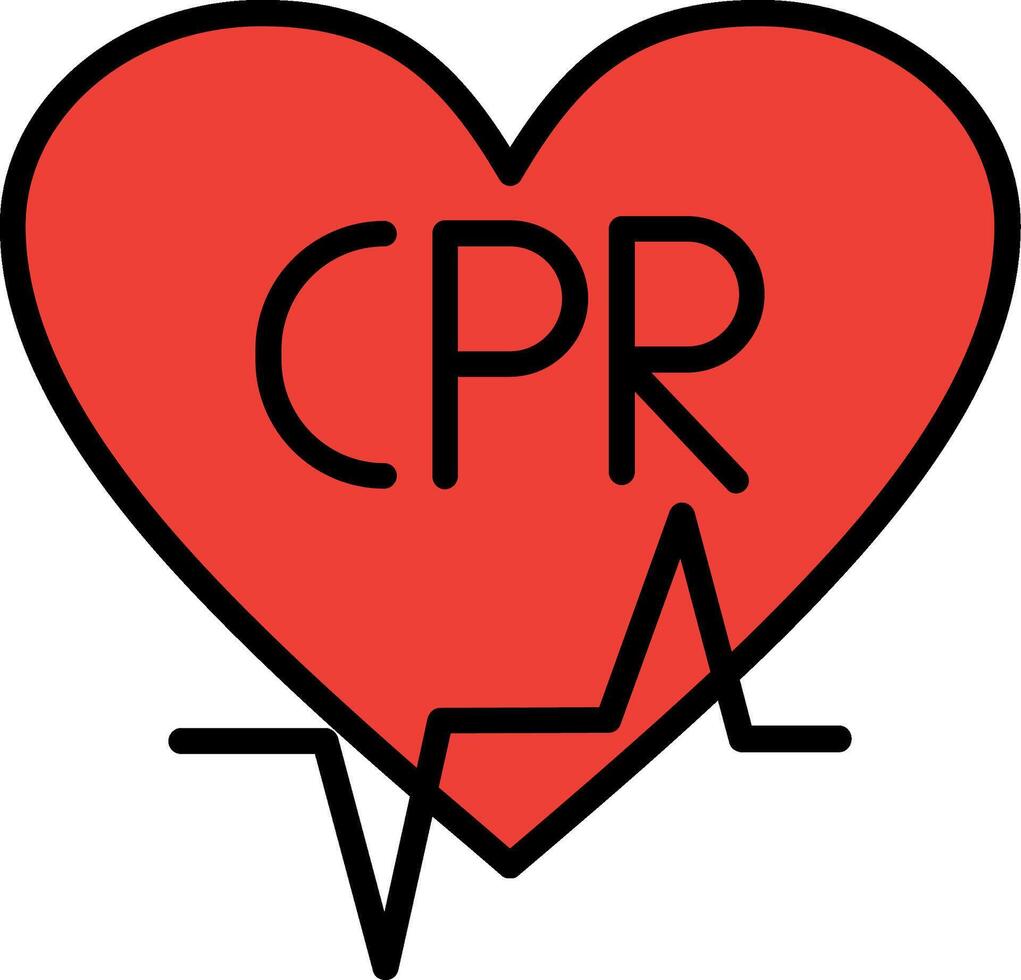 CPR Icon Design vector