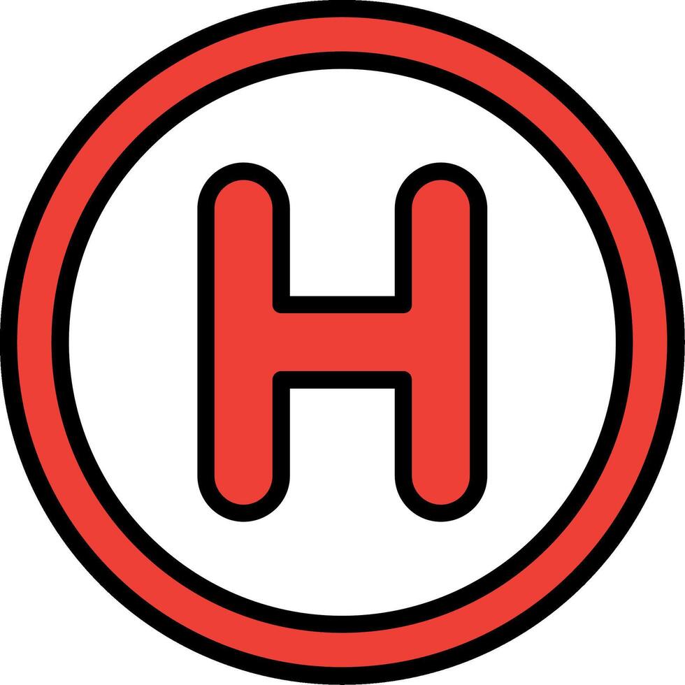 Helipad Icon Design vector
