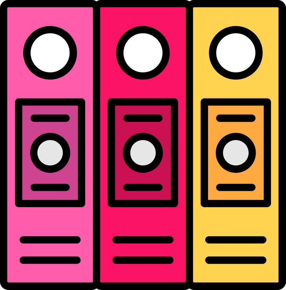 Binders Icon Design vector