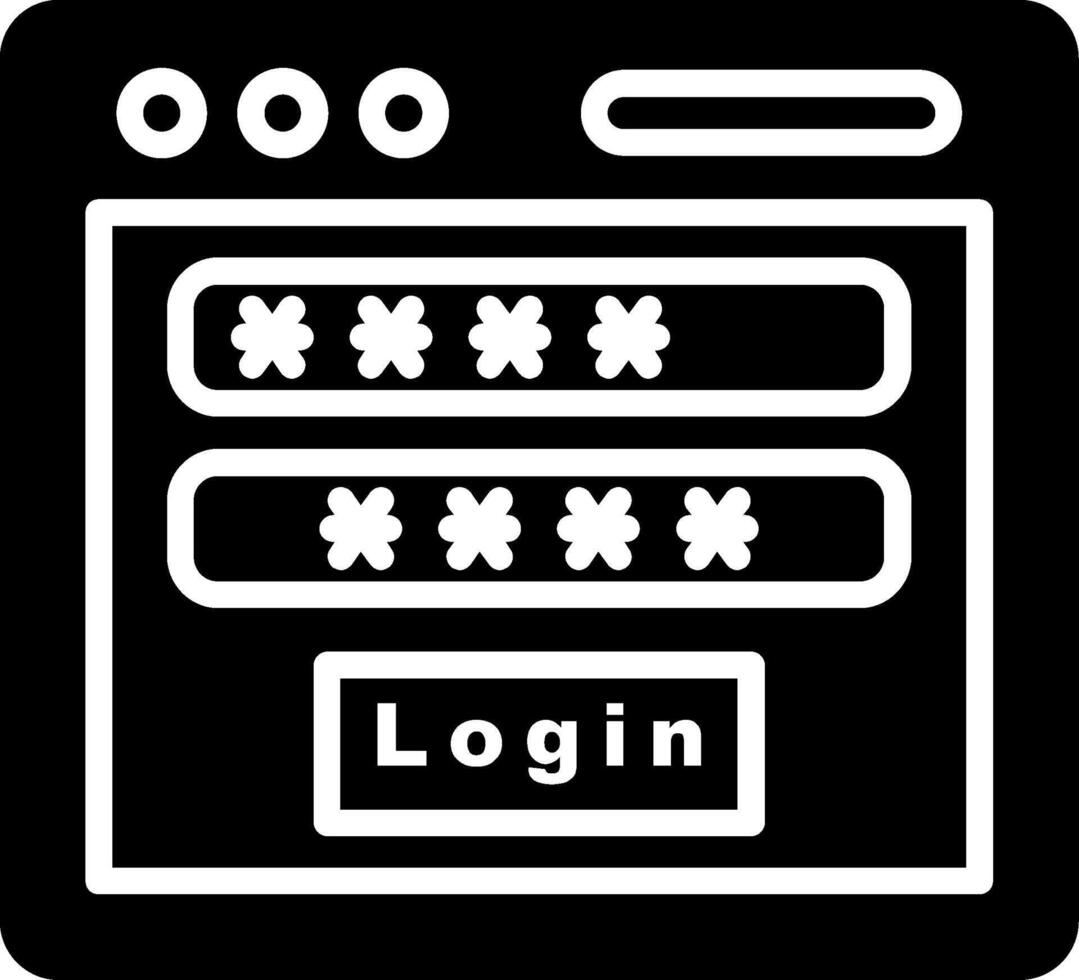 Login Icon Design vector