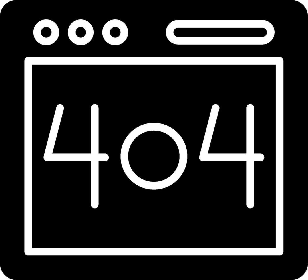Error 404 Icon Design vector