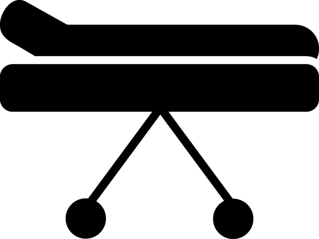 Medical Stretcher Icon Design vector