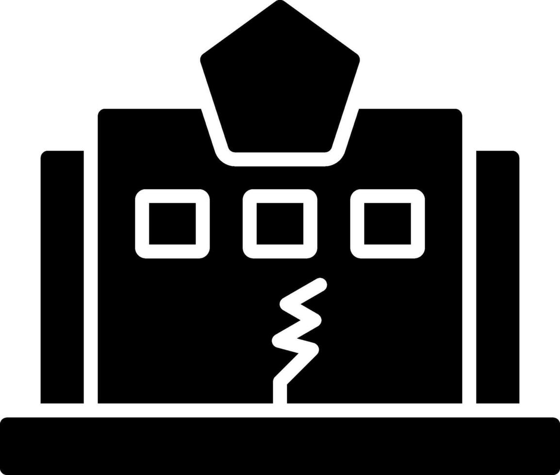 Earthquake Icon Design vector